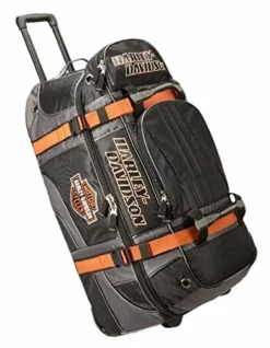 Harley Davidson Harley-Davidson Bar & Shield Logo 22" Carry-On Wheeling Duffel Bag 99415-BLACK