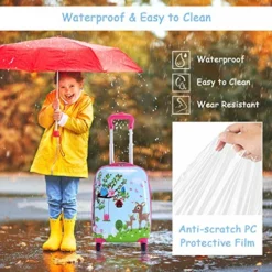 Goplus 2PC Kids Luggage, 12" & 16" Kids Carry On Luggage Set, Lightweight Spinner Suitcases For Boys And Girls (Deer) -TRAVELPRO Sales 518vZNJQObL 20ab470a cf26 4f98 b62d 913d69275821