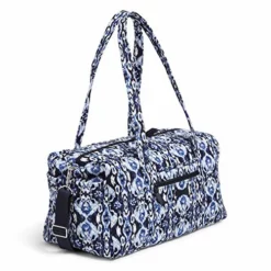 Vera Bradley Women's Cotton Medium Travel Duffel Bag, Ikat Island, One Size -TRAVELPRO Sales 519ROZ1ED1L