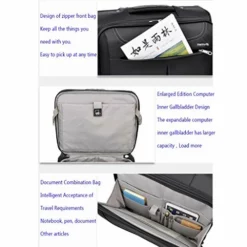 ZH Carry-On Luggage Business Travel Wheeled Rolling Laptop PC Tablet Computer Trolley Backpack, Suitcase Hand Luggage Cabin Approved Bag Lightweight For Trave Men Women -TRAVELPRO Sales 519cGuC5YNL