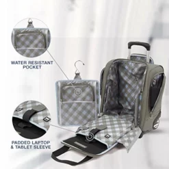 Travelpro Luggage Maxlite 5 15" Lightweight Carry-on Rolling Under Seat Bag, Slate Green -TRAVELPRO Sales 519eQREv0bL