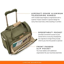Briggs & Riley 2-Wheel Cabin Bag, Olive -TRAVELPRO Sales 51A6wLDBo8L