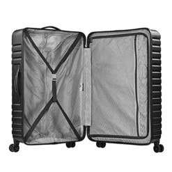 U.S. Traveler Boren Polycarbonate Hardside Rugged Travel Suitcase Luggage With 8 Spinner Wheels, Aluminum Handle, Black, 2-Piece Set, USB Port In Carry-On 12 U.S. Traveler Boren Polycarbonate Hardside Rugged Travel Suitcase Luggage With 8 Spinner Wheels, Aluminum Handle, Black, 2-Piece Set, USB Port In Carry-On -TRAVELPRO Sales 51A83kKmVXS