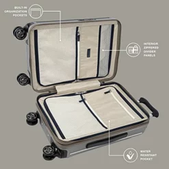 Travelpro Platinum Elite Hardside Expandable Spinner Luggage, Metallic Sand, 2-Piece Set (21/25) -TRAVELPRO Sales 51BImQ04ooL