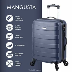 Regent Square Travel - 3 Piece Luggage Sets With Build-In TSA Lock And Spinner Goodyear Wheels – Mangusta, Hard Case (Asphalt) -TRAVELPRO Sales 51BQ6PZHxtL