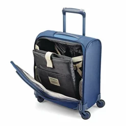 Samsonite Flexis Underseat Carry On Luggage With Spinner Wheels, Carbon Blue -TRAVELPRO Sales 51BlFCxMV3L