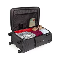 Cloe Checked Large 28 Inch Luggage With 360º-spinner Wheels In Black Color -TRAVELPRO Sales 51C49bu7EVS