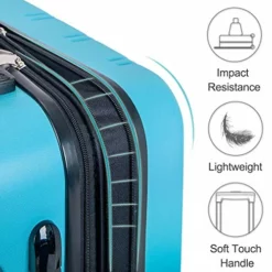 Merax Expandable Luggage Sets With TSA Locks, 3 Piece Lightweight Spinner Suitcase Set (Sky Blue) -TRAVELPRO Sales 51C4UzoEuSL
