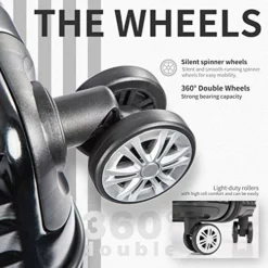 COOLIFE Luggage Expandable Suitcase PC+ABS 3 Piece Set With TSA Lock Spinner Carry On 20in24in28in(Black, 3 Piece Set) -TRAVELPRO Sales 51CCG0fsBaL