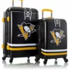 Heys America NHL Officially Licensed Wheeled Luggage (Pittsburg Penguins, 2PC Set (21/26-Inch))