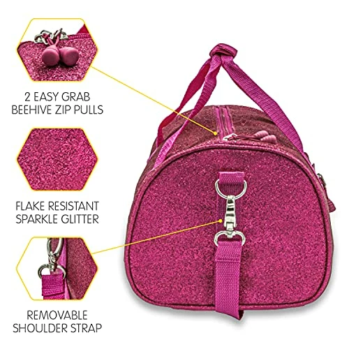 Bixbee Girls' Duffle, Ruby Raspberry 4 Bixbee Girls' Duffle, Ruby Raspberry - Image 4