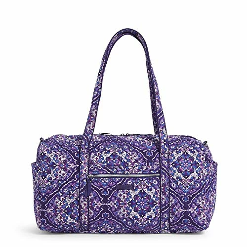 Vera Bradley Women's Cotton Medium Travel Duffel Bag, Regal Rosette, One Size 1 Vera Bradley Women's Cotton Medium Travel Duffel Bag, Regal Rosette, One Size