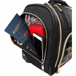 BEBE Women's Evans Wheeled Under The Seat Carry On Bag, Black Croc -TRAVELPRO Sales 51CoxwMIaOL