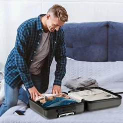 Aerolite 22x14x9” Hard Shell Suitcase Spinner Carry On + Under Seat Holdall -TRAVELPRO Sales 51CqrI onGL