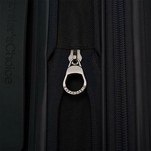 Traveler's Choice Pagosa Indestructible Hardshell Expandable Spinner Luggage, Black, Checked-Medium 26-Inch 6 Traveler's Choice Pagosa Indestructible Hardshell Expandable Spinner Luggage, Black, Checked-Medium 26-Inch - Image 6