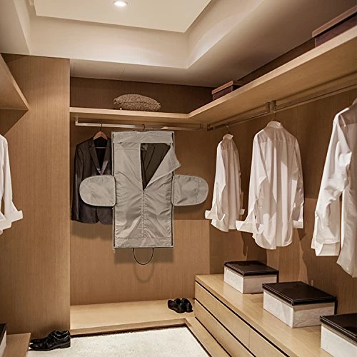 Amzbag Expandable Travel Duffel Bag XXL Capacity Weekender Bag With Leather Handle Suit Carry On 2 Amzbag Expandable Travel Duffel Bag XXL Capacity Weekender Bag With Leather Handle Suit Carry On - Image 2