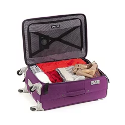 Cloe Checked Medium 24 Inch Water-Resistant Luggage With 360º-spinner Wheels In Purple Color 17 Cloe Checked Medium 24 Inch Water-Resistant Luggage With 360º-spinner Wheels In Purple Color -TRAVELPRO Sales 51FXae0KKbS