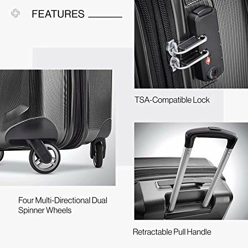Samsonite Winfield 3 DLX Hardside Expandable Luggage With Spinners, Graphite Grey, 2-Piece Set (20/25) 4 Samsonite Winfield 3 DLX Hardside Expandable Luggage With Spinners, Graphite Grey, 2-Piece Set (20/25) - Image 4