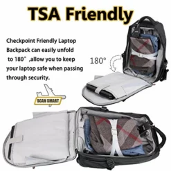 19” Rolling Carry-On Luggage Travel Duffel Bag For Men，Tsa Checkpoint Friendly Wheeled Backpack, -TRAVELPRO Sales 51FeaojG iL