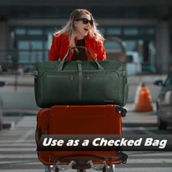 Gonex 100L Foldable Travel Duffel Bag For Luggage Gym Sports, Lightweight Travel Bag With Big Capacity, Water Repellent (Dark Green) -TRAVELPRO Sales 51G 5uwlW4L