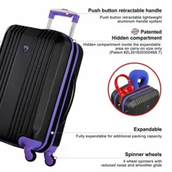 Olympia Apache Ii 21" Carry-on Spinner, BLACK+PURPLE, One Size 10 Olympia Apache Ii 21" Carry-on Spinner, BLACK+PURPLE, One Size -TRAVELPRO Sales 51G UJf1o8L 681c5600 dec0 47e4 b78b 13bb4f20ccb2