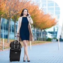 Large Capacity Maximum Allowance 22x14x9 All Parts Carry On Luggage Bag | Rolling Travel Suitcase Lightweight Small Soft Trolley For Women | Approved By Delta, United, Southwest & Many More -TRAVELPRO Sales 51GEh6Cqx7L