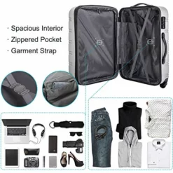 Merax Travelhouse Luggage Set 3 Piece Expandable Lightweight Spinner Suitcase (Yellow) -TRAVELPRO Sales 51GIW4Rh ML