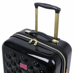 Betsey Johnson 26 Inch Checked Luggage Collection - Expandable Scratch Resistant (ABS + PC) Hardside Suitcase - Designer Lightweight Bag With 8-Rolling Spinner Wheels (Heart To Heart Black) -TRAVELPRO Sales 51GVIVycA5L ed0d5195 722f 4a0f 93ad 7124b66cb42d