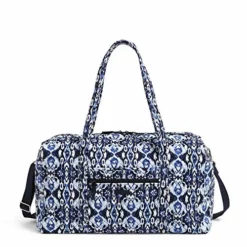 Vera Bradley Women's Signature Cotton Large Travel Duffel Bag, Ikat Island, One Size