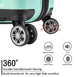 JOYWAY JOYWAY 3 Pcs Luggage Set Hardside Lightweight Spinner Suitcase With TSA Lock (green) 13 JOYWAY JOYWAY 3 Pcs Luggage Set Hardside Lightweight Spinner Suitcase With TSA Lock (green) -TRAVELPRO Sales 51IFdmVfIYS