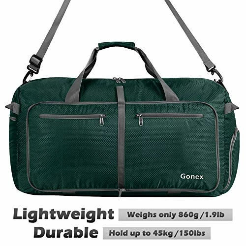 Gonex 150L Travel Duffel Bag Foldable Extra Large Duffle Bag XL Heavy Duty For Men Women For Luggage Shopping Blackish Green 5 Gonex 150L Travel Duffel Bag Foldable Extra Large Duffle Bag XL Heavy Duty For Men Women For Luggage Shopping Blackish Green - Image 5