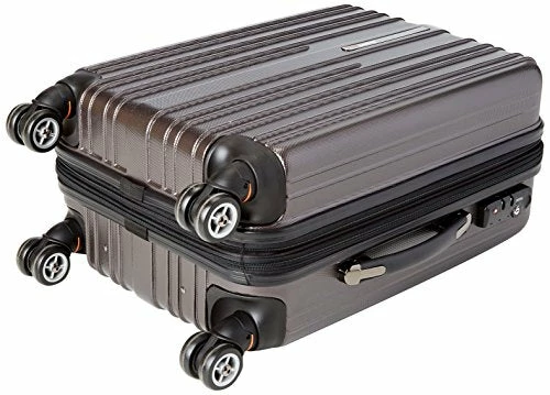 Traveler's Choice Tasmania 100% Pure Polycarbonate Expandable Spinner Luggage, Dark Brown, Carry-on 20-Inch 3 Traveler's Choice Tasmania 100% Pure Polycarbonate Expandable Spinner Luggage, Dark Brown, Carry-on 20-Inch - Image 3