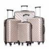 4 PCS Luggage Sets With Spinner Wheels,Carry On Suitcase,Luggage Hardshell Travel Luggage Sets (Champagne)