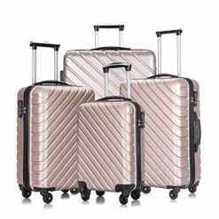 Apelila 5 Piece Hardshell Luggage Sets,Travel Suitcase,Carry On Luggage With Spinner Wheels Free Cover&Hanger Inside (Champagne Gold With Bag) -TRAVELPRO Sales 51IXO p1G5L 7fd91dc9 8251 4bd2 b0d4 c02d8acebe94