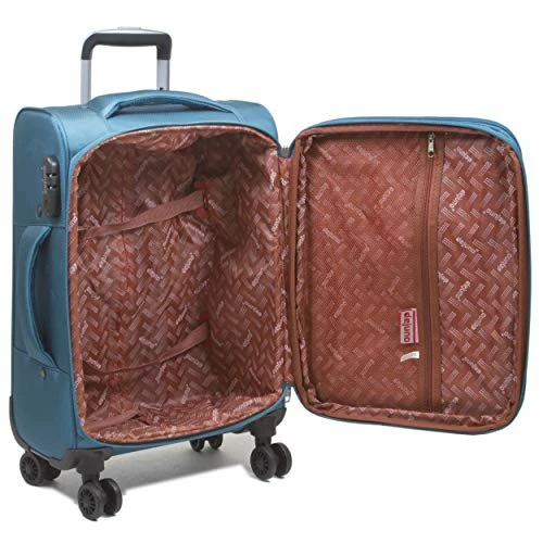 Dejuno Twilight Lightweight Nylon 3-Piece Spinner Luggage Set, Turquoise 2 Dejuno Twilight Lightweight Nylon 3-Piece Spinner Luggage Set, Turquoise - Image 2
