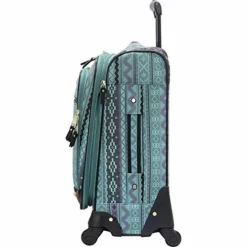 Steve Madden Designer 20 Inch Luggage Collection - Lightweight Softside Expandable Suitcase For Men & Women - Durable Carry On Bag With 4-Rolling Spinner Wheels (Legends Turquoise) -TRAVELPRO Sales 51KReA5D4HL