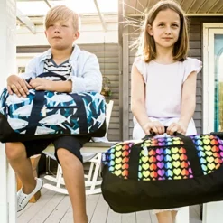 Wildkin Kids Overnighter Duffel Bags For Boys & Girls, Measures 18 X 9 X 9 Inches Duffel Bag For Kids, Carry-On Size & Ideal For School Practice Or Overnight Travel, BPA-free (Sharks) 10 Wildkin Kids Overnighter Duffel Bags For Boys & Girls, Measures 18 X 9 X 9 Inches Duffel Bag For Kids, Carry-On Size & Ideal For School Practice Or Overnight Travel, BPA-free (Sharks) -TRAVELPRO Sales 51KXHNOL0IL
