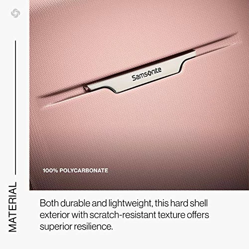 Samsonite Winfield 3 DLX Hardside Expandable Luggage With Spinners, Rose, Checked-Large 28-Inch 4 Samsonite Winfield 3 DLX Hardside Expandable Luggage With Spinners, Rose, Checked-Large 28-Inch - Image 4