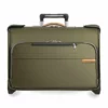 Briggs & Riley Baseline Carry-On Wheeled Garment Bag, Olive, Small