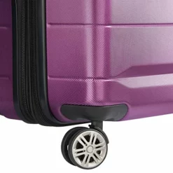 DELSEY Paris Comete 2.0 Hardside Expandable Luggage With Spinner Wheels, Purple, Checked-Medium 24 Inch -TRAVELPRO Sales 51LYW rFKwL
