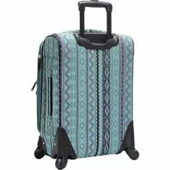 Steve Madden Designer 20 Inch Luggage Collection - Lightweight Softside Expandable Suitcase For Men & Women - Durable Carry On Bag With 4-Rolling Spinner Wheels (Legends Turquoise) -TRAVELPRO Sales 51M849iP43L
