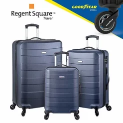 Regent Square Travel - 3 Piece Luggage Sets With Build-In TSA Lock And Spinner Goodyear Wheels – Mangusta, Hard Case (Asphalt) -TRAVELPRO Sales 51MAcSwDpHL