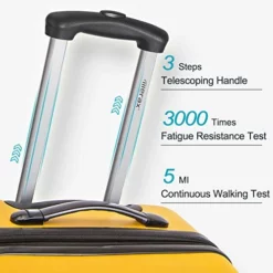 Merax Expandable Luggage Sets With TSA Locks, 3 Piece Lightweight Spinner Suitcase Set (Yellow) -TRAVELPRO Sales 51MgwFLz6xL