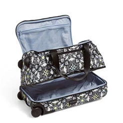 Vera Bradley Women's Recycled Lighten Up Reactive Foldable Rolling Duffle Luggage, Plaza Medallion, One Size -TRAVELPRO Sales 51Nee30VaWS