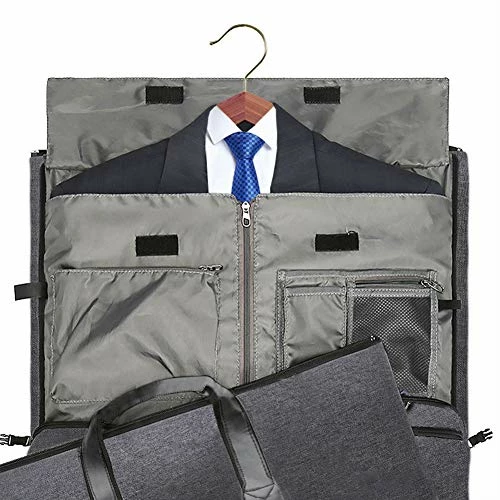 Convertible Garment Bag With Shoulder Strap, Modoker Carry On Garment Duffel Bag For Men Women - 2 In 1 Hanging Suitcase Suit Travel Bags (Black) 5 Convertible Garment Bag With Shoulder Strap, Modoker Carry On Garment Duffel Bag For Men Women - 2 In 1 Hanging Suitcase Suit Travel Bags (Black) - Image 5