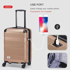 Verdi Luggage Set 3 Piece - Lightweight With USB Port Hardside Carry On Suitcase - Includes Expandable 20 Inch Carry On, 24In/TSA-Approved Lock 28In Checked Bag With 8-Wheel Rolling Spinner 11 Verdi Luggage Set 3 Piece - Lightweight With USB Port Hardside Carry On Suitcase - Includes Expandable 20 Inch Carry On, 24In/TSA-Approved Lock 28In Checked Bag With 8-Wheel Rolling Spinner -TRAVELPRO Sales 51O0tTUn XL