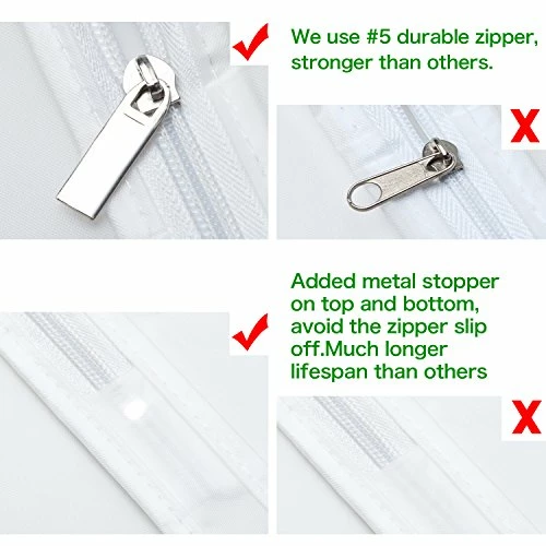 Univivi Hanging Garment Bag 43 Inch Suit Bag For Storage(Set Of 6) Washable Translucent Lightweight Garment Bags For Dress Suits, Jackets, T-Shirt, Sports Coats Etc. 3 Univivi Hanging Garment Bag 43 Inch Suit Bag For Storage(Set Of 6) Washable Translucent Lightweight Garment Bags For Dress Suits, Jackets, T-Shirt, Sports Coats Etc. - Image 3