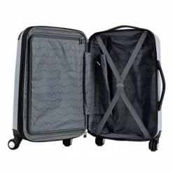 Travelers Club Chicago Hardside Expandable Spinner Luggage, Silver, 3-Piece Set (20/24/28) -TRAVELPRO Sales 51OuUO9GiML