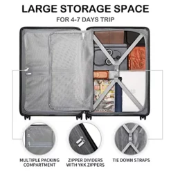 LEVEL8 Elegance Checked Luggage, 24 Inch Hardside Suitcase, Lightweight PC Matte Hardshell With TSA Lock, Spinner Wheels - Olive Green -TRAVELPRO Sales 51PH06dH3lL