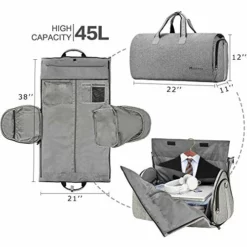 Convertible Garment Bag With Shoulder Strap, Modoker Carry On Garment Duffel Bag For Men Women - 2 In 1 Hanging Suitcase Suit Travel Bags -TRAVELPRO Sales 51PJInhfQsL